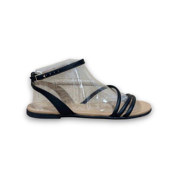 BOSS Millie Women's Black Leather Sandals US 7 (EU 37) MSRP $274 - Picture 8 of 10